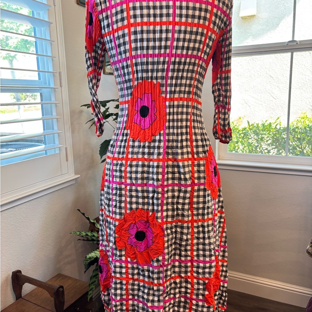 Alquema floral checkered dress - Picture 7 of 10